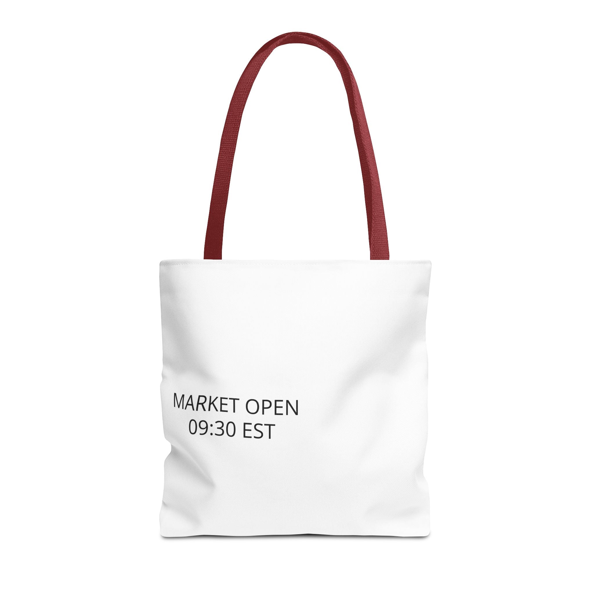 Tote Bag — 'MARKET OPEN 09:30 EST' Minimalist Stock Market Tote
