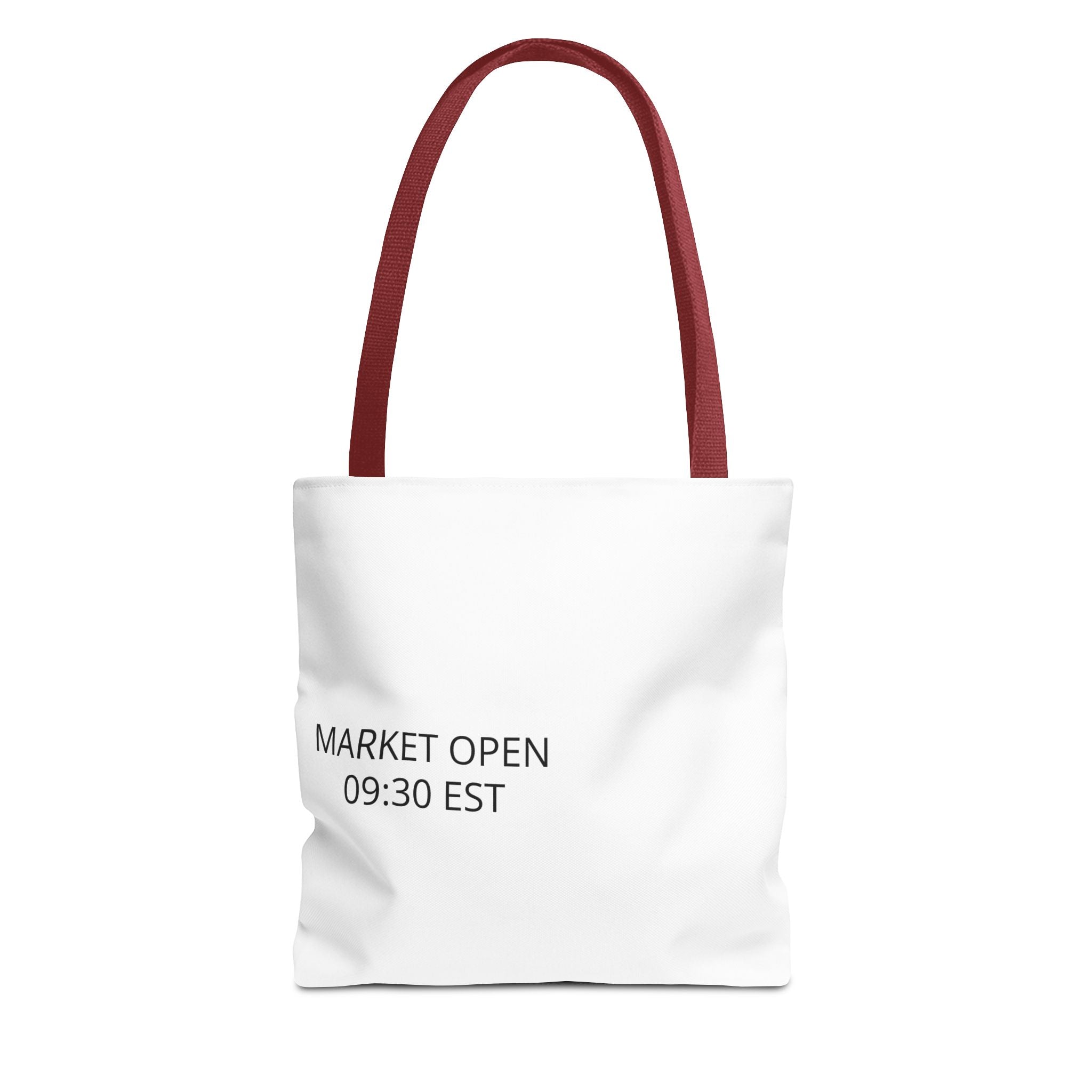 Tote Bag — 'MARKET OPEN 09:30 EST' Minimalist Stock Market Tote
