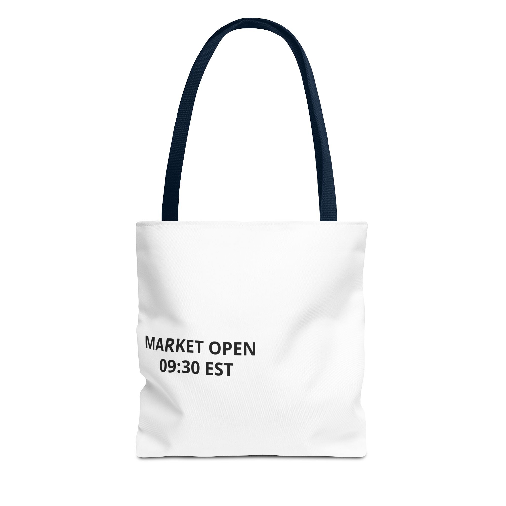 Tote Bag — 'MARKET OPEN 09:30 EST' Minimalist Stock Market Tote