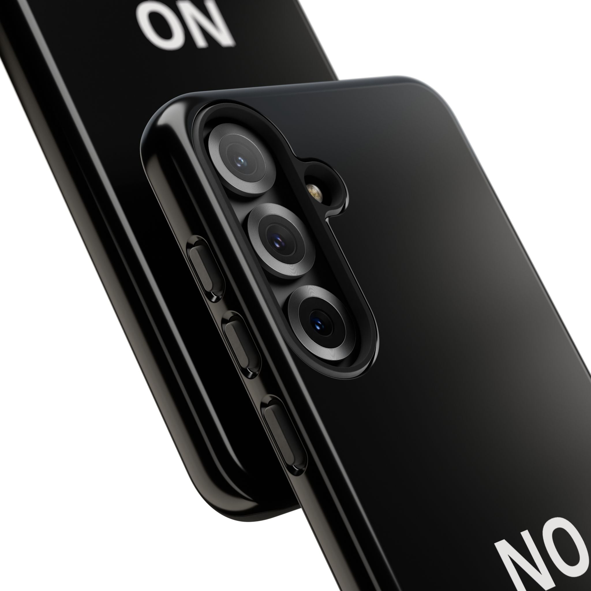 Phone Case — "NO KINGS" Minimalist Black Tough Protective Cover