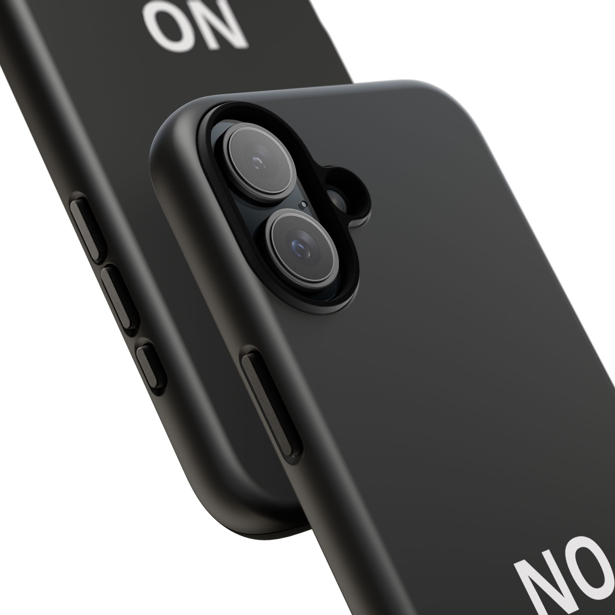 Phone Case — "NO KINGS" Minimalist Black Tough Protective Cover