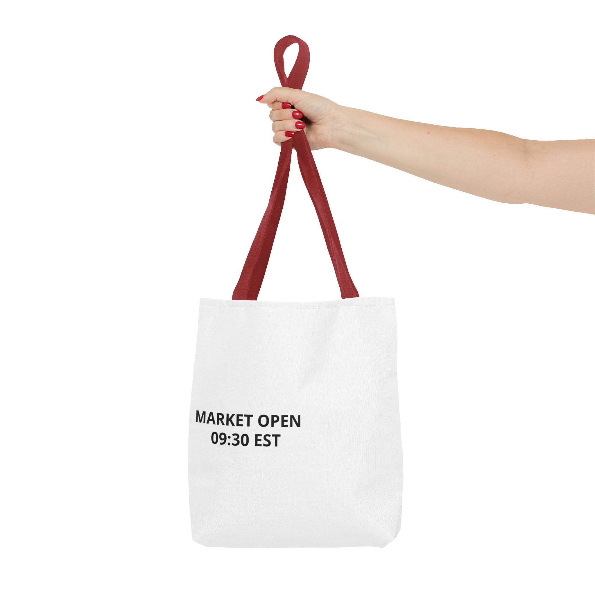 Tote Bag — 'MARKET OPEN 09:30 EST' Minimalist Stock Market Tote