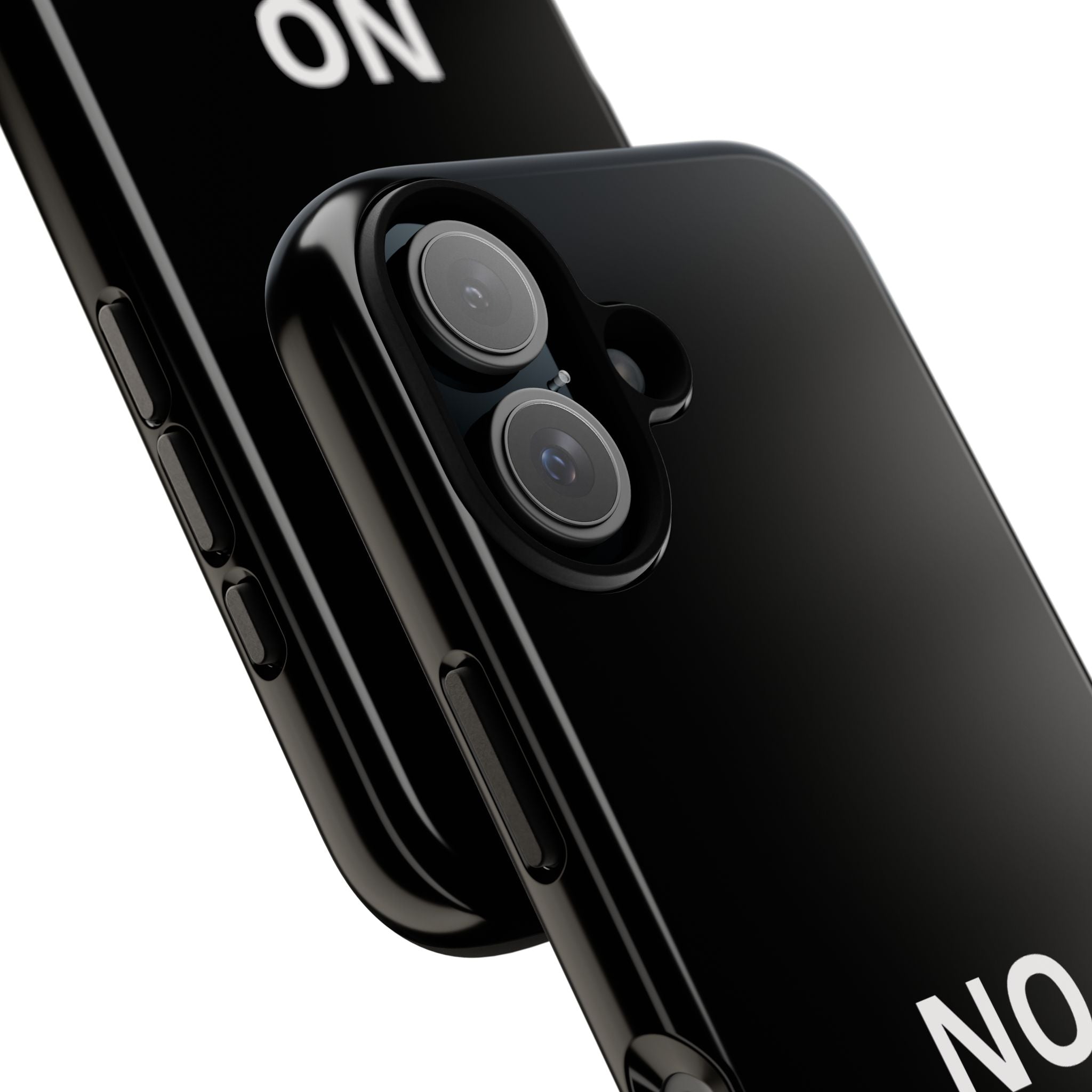 Phone Case — "NO KINGS" Minimalist Black Tough Protective Cover