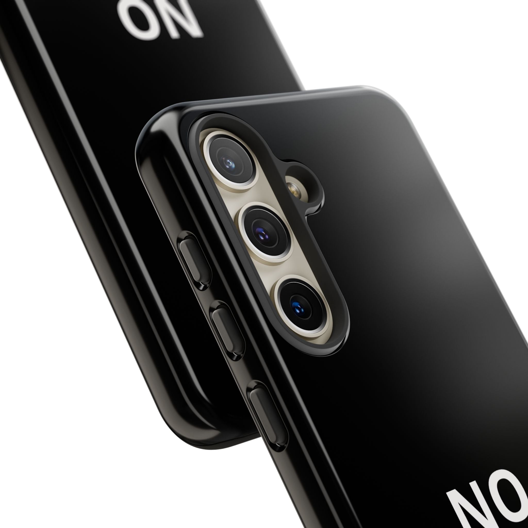 Phone Case — "NO KINGS" Minimalist Black Tough Protective Cover