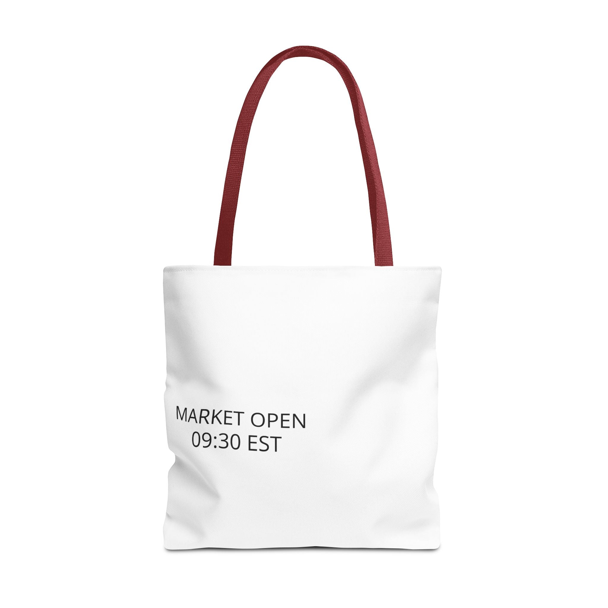 Tote Bag — 'MARKET OPEN 09:30 EST' Minimalist Stock Market Tote