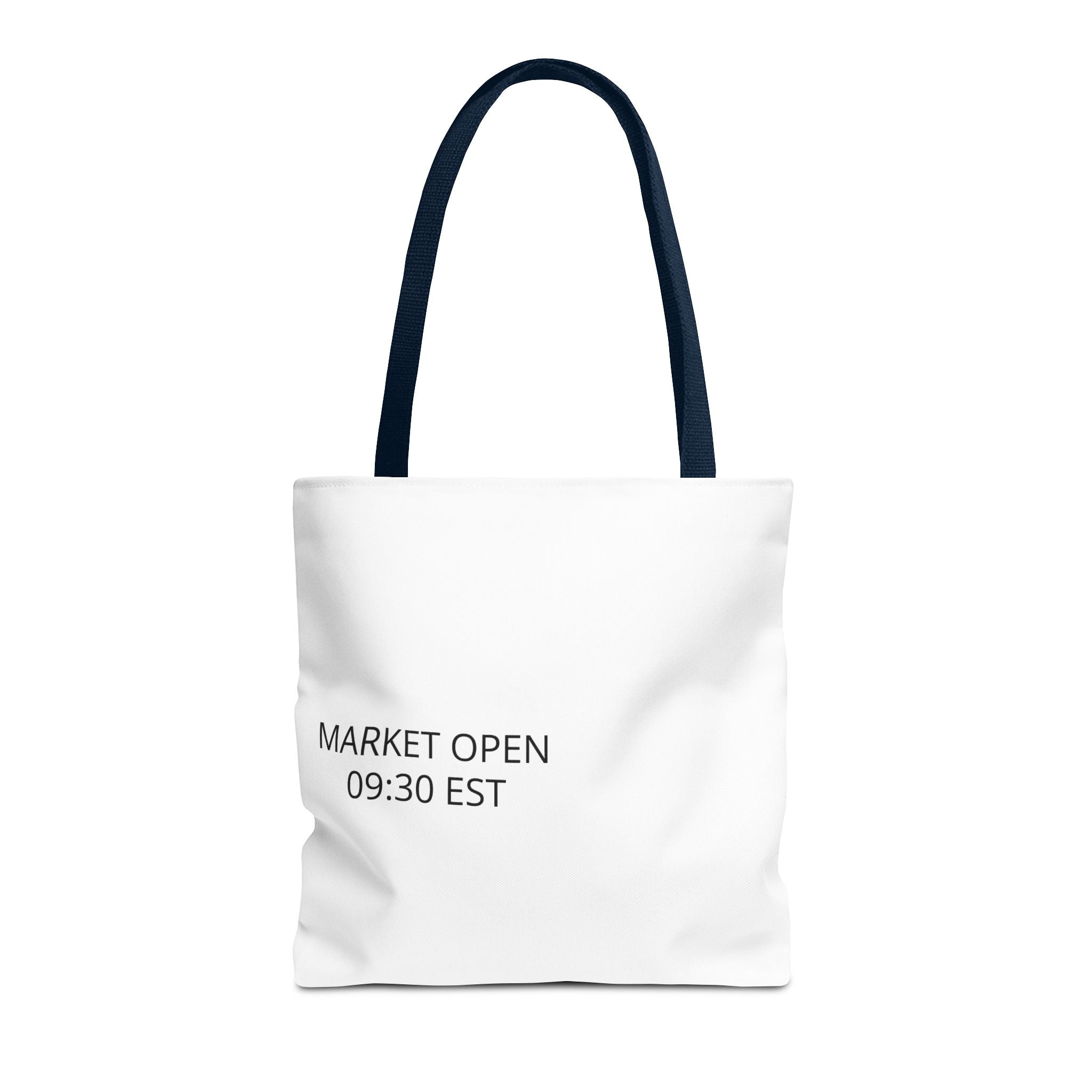 Tote Bag — 'MARKET OPEN 09:30 EST' Minimalist Stock Market Tote