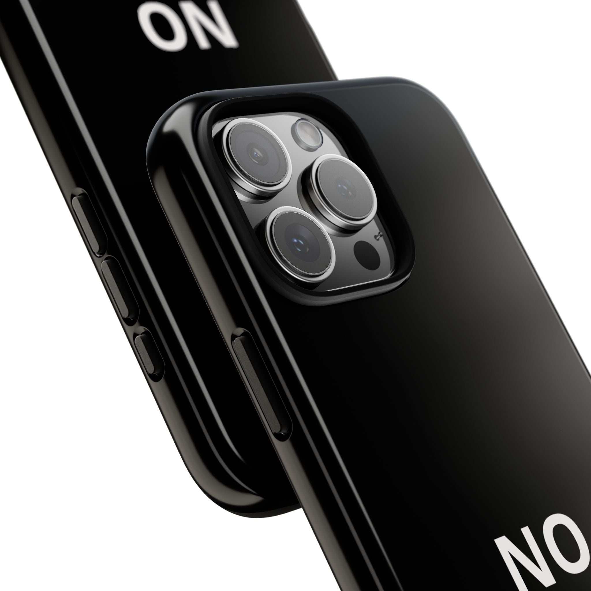 Phone Case — "NO KINGS" Minimalist Black Tough Protective Cover